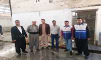 بازدید مشترک شبکه دامپزشکی و شبکه بهداشت از کشتارگاه سردشت در روز عید قربان