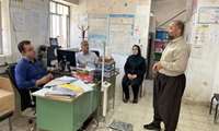 بازدید سرپرست مرکز بهداشت و کارشناس مسئول توسعه شبکه از خانه بهداشت الواتان
