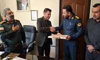دیدار متولیان سلامت با فرمانده انتظامی سردشت به مناسبت هفته فراجا