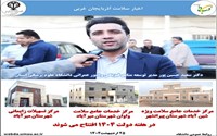 افتتاح ۳ پروژه بهداشتی در حوزه سلامت به مناسبت هفته هفته دولت افتتاح و به بهره برداری می رسد.