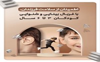 غربالگری بینایی و شنوایی سنجی  کودکان 3 الی 6 ساله 